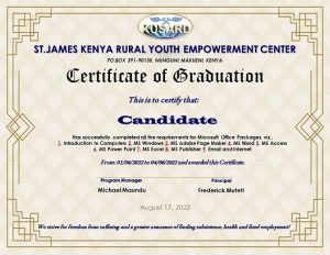 IT Certificate of completion